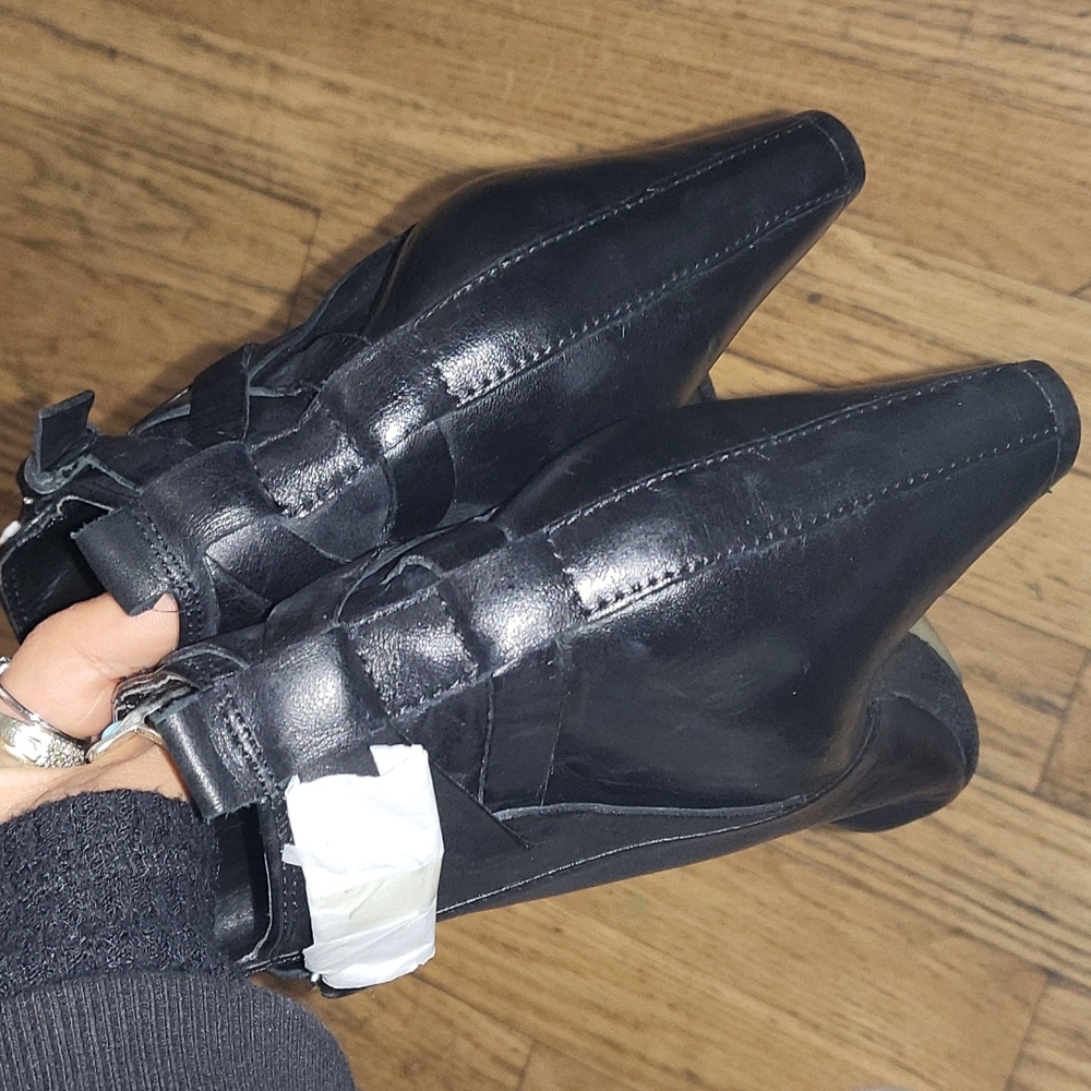 Sam Elderman Maddox Booties Upper Leather Size 6 M - image 4